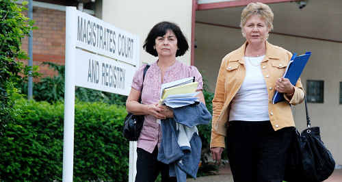 Marion Purdy and Kathy Whitmore leave Gympie Magistrates Court after the conclusion of the inquest into three separate crashes within a 15km stretch of the Bruce Hwy. Rachel Purdy, Cory Whitmore and their unborn baby were victims of another driver’s error. Marion Purdy and Kathy Whitmore leave Gympie Magistrates Court after the conclusion of the inquest into three separate crashes within a 15km stretch of the Bruce Hwy. Rachel Purdy, Cory Whitmore and their unborn baby were victims of another driver’s error.
